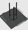 Circle - 1 Ring - 3 Legs - 80x150