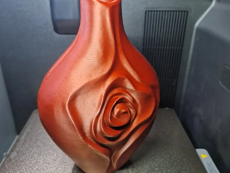 Elegant Organic Rose Vase | Sculpted Floral Decor