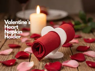 Valentine's Heart Napkin Holder | Table Decor