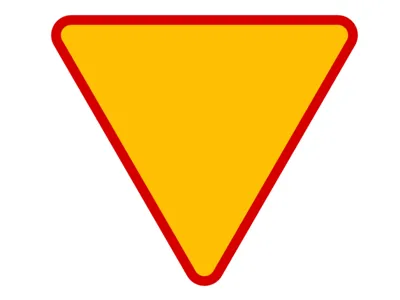 PL road sign A-7 - yield sign