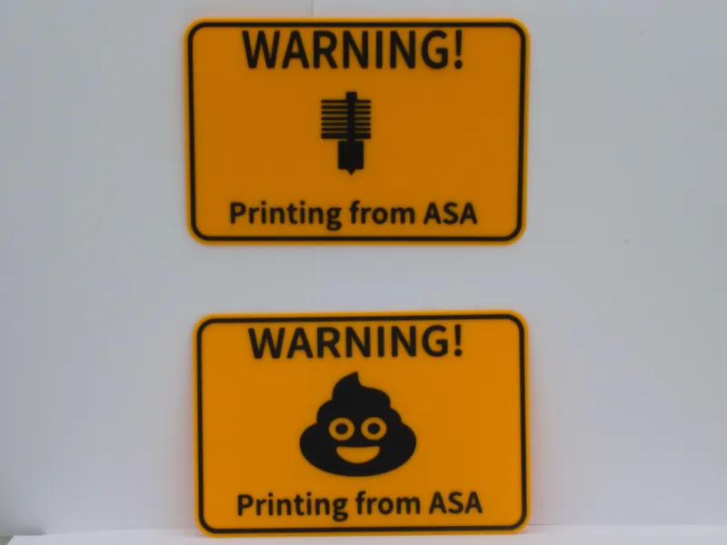 Funny toilet and 3D printer sign