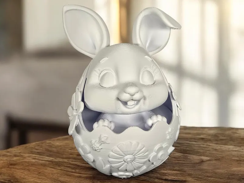 Osterhasenbaby im Ei