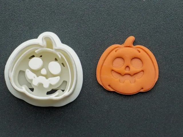 Pumpkin Halloween Polymer Clay Cutter Earring