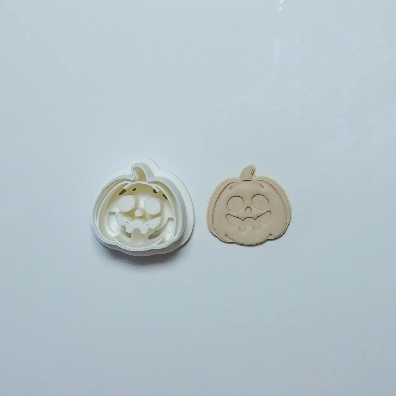 Pumpkin Halloween Polymer Clay Cutter Earring view 2