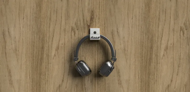 Wall mount for Marshall Major IV headset