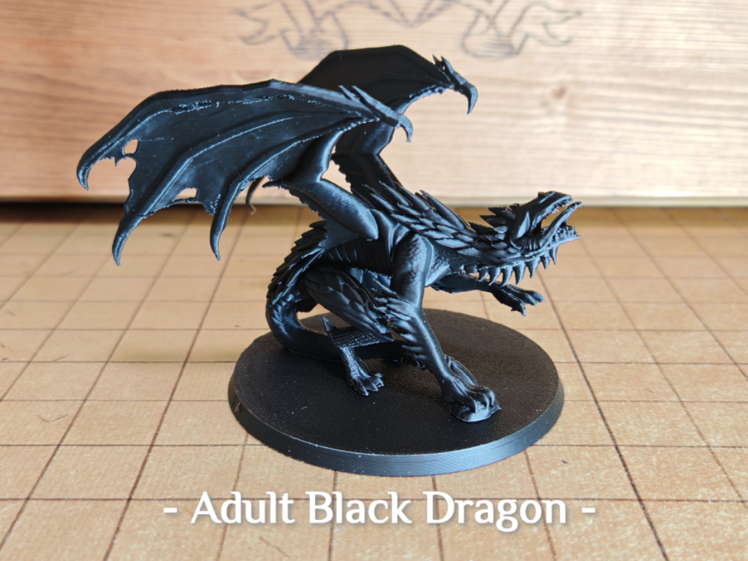DnD Adult Black Dragon - D&D Monster Manual Day 74