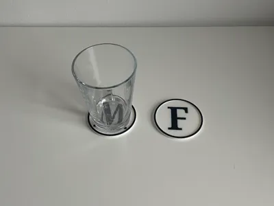Letter Coasters