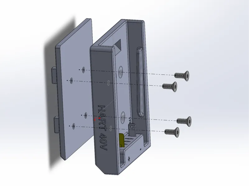Hart 40v battery Skadis plate