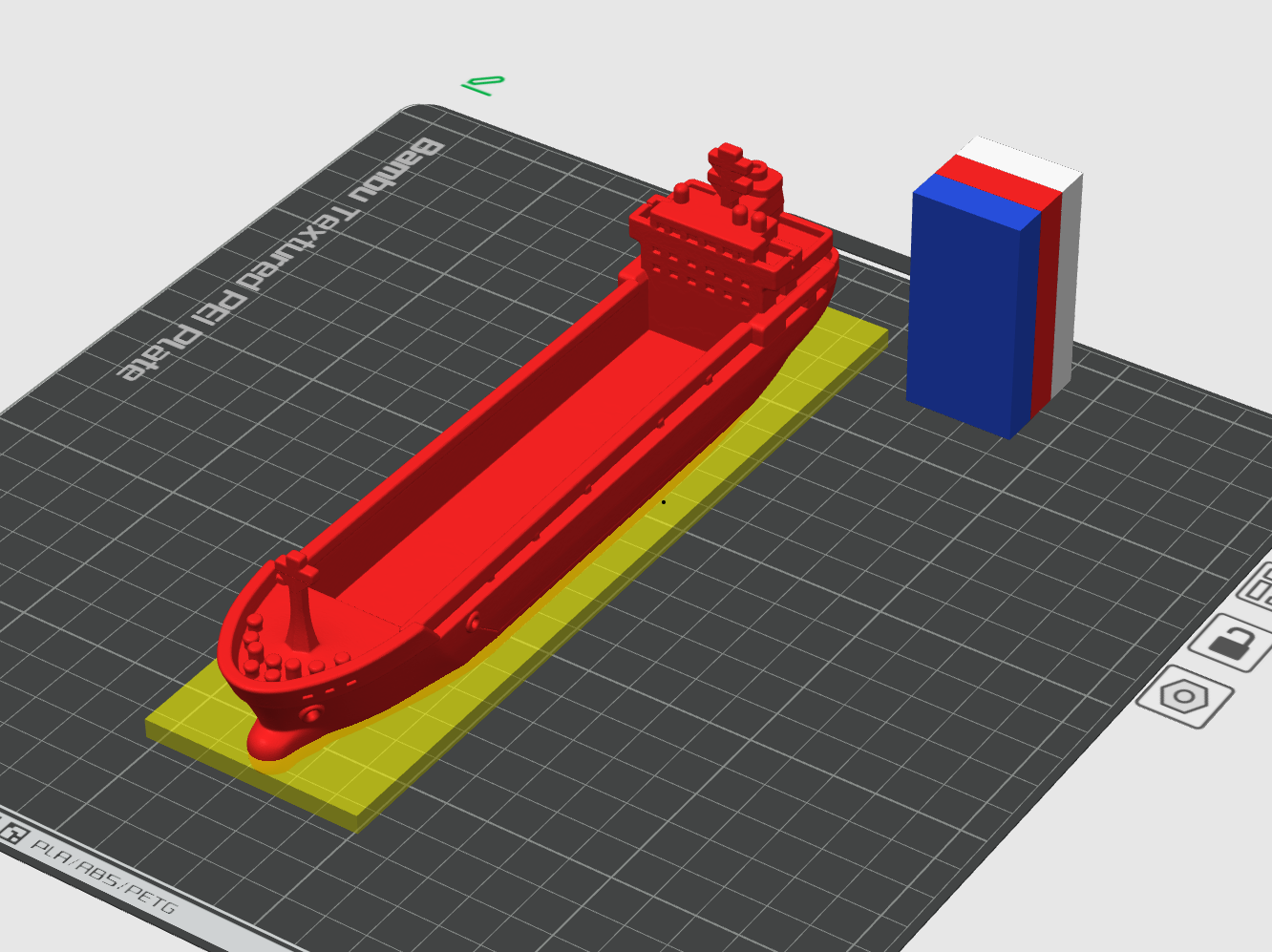 Miniatura 5 do modelo 3D 集装箱运输船2，可浮水，集装箱可拆分