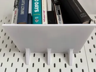 Heavy-Duty Skadis Bookshelf for IKEA Pegboards