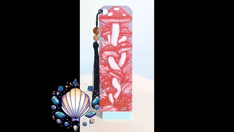 Mushroom - 4 Color Bookmark
