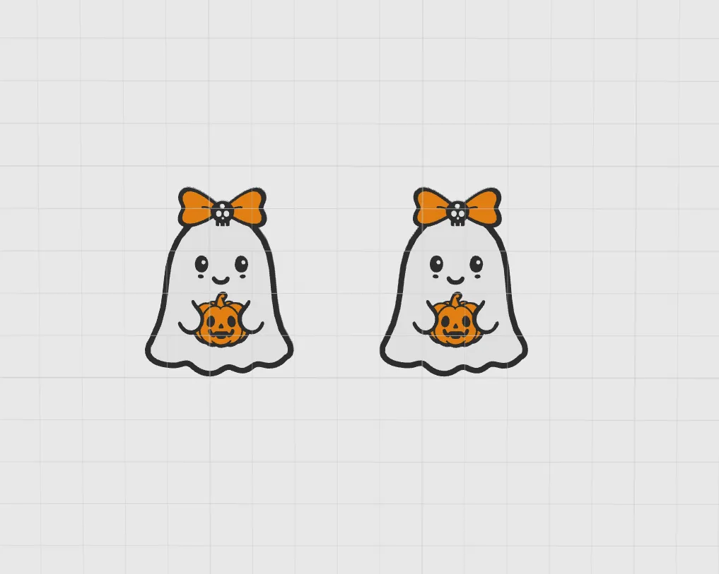 Cute Ghost Halloween Earrings view 4