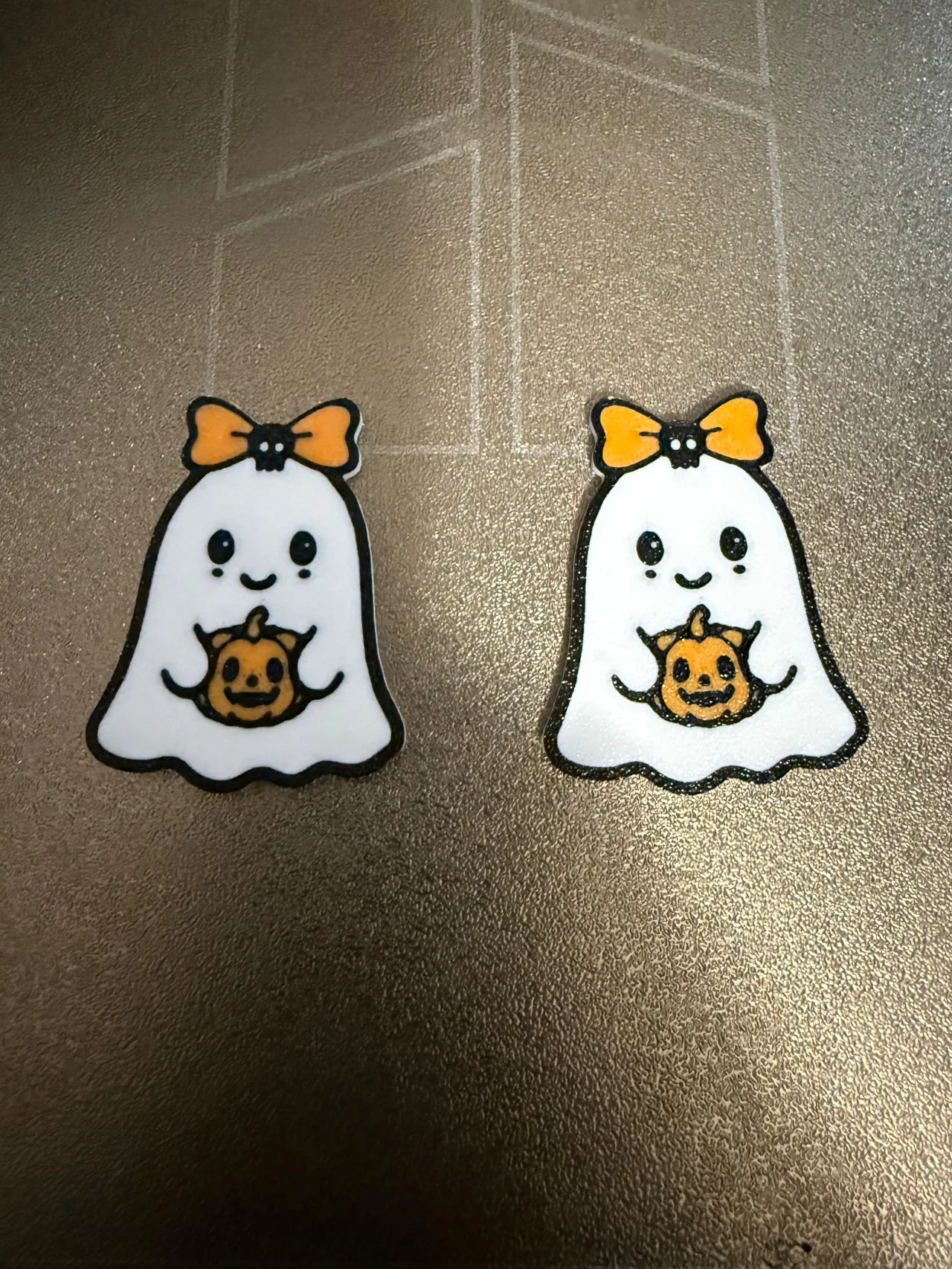 Cute Ghost Halloween Earrings view 3