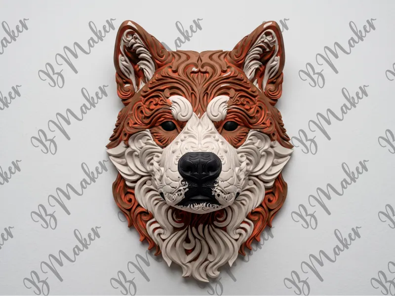 Akita inu - Arte de pared