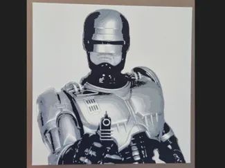Robocop Hueforge style art