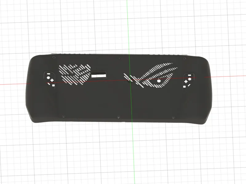 Rog Ally X mod Occulink backside