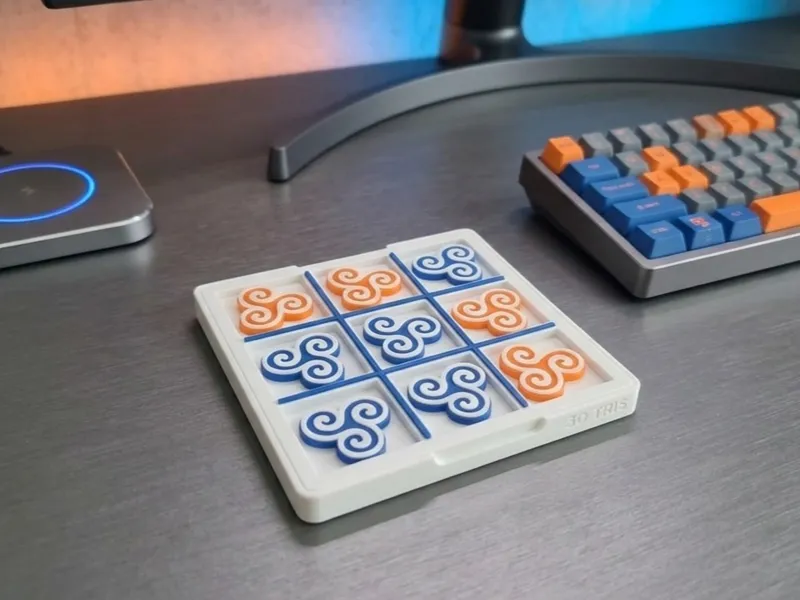 3D Tris - Elegante Gioco da Scrivania Tic-Tac-Toe