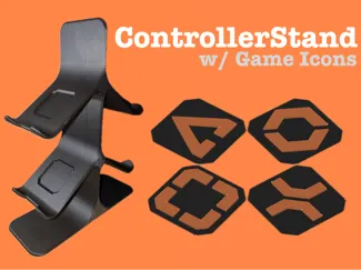 Controller Stand with game icons