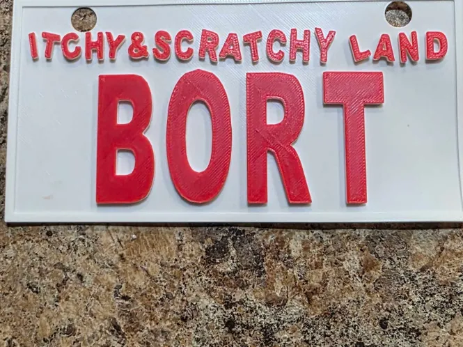 Bort License Plate
