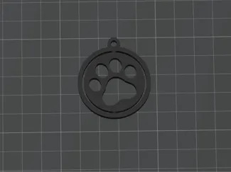 cat paw keychain