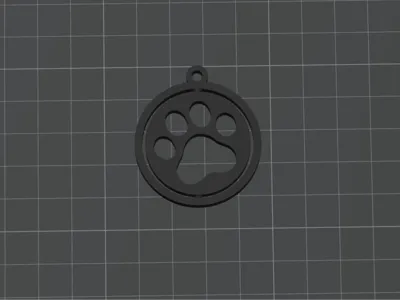 cat paw keychain