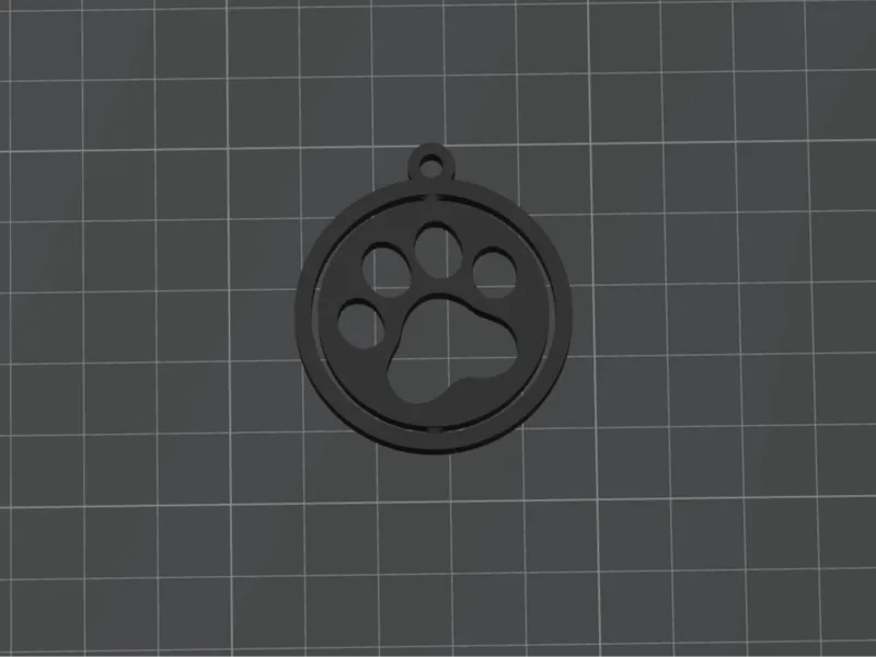 cat paw keychain