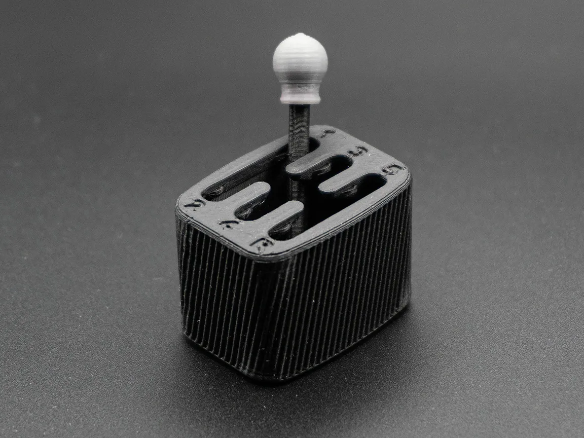 Gear Shifter Fidget Toy - Print In Place view 2