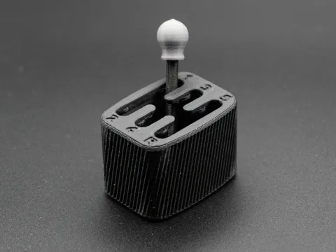 Gear Shifter Fidget Toy - Print In Place view 2