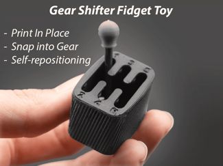 Gear Shifter Fidget Toy - Print In Place