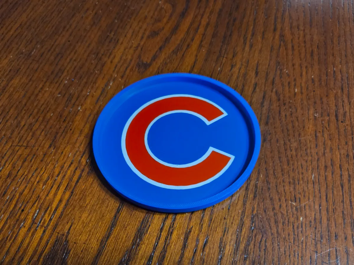 Chicago Cubs MLB Logo Coaster - Free 3D Print Model - MakerWorld
