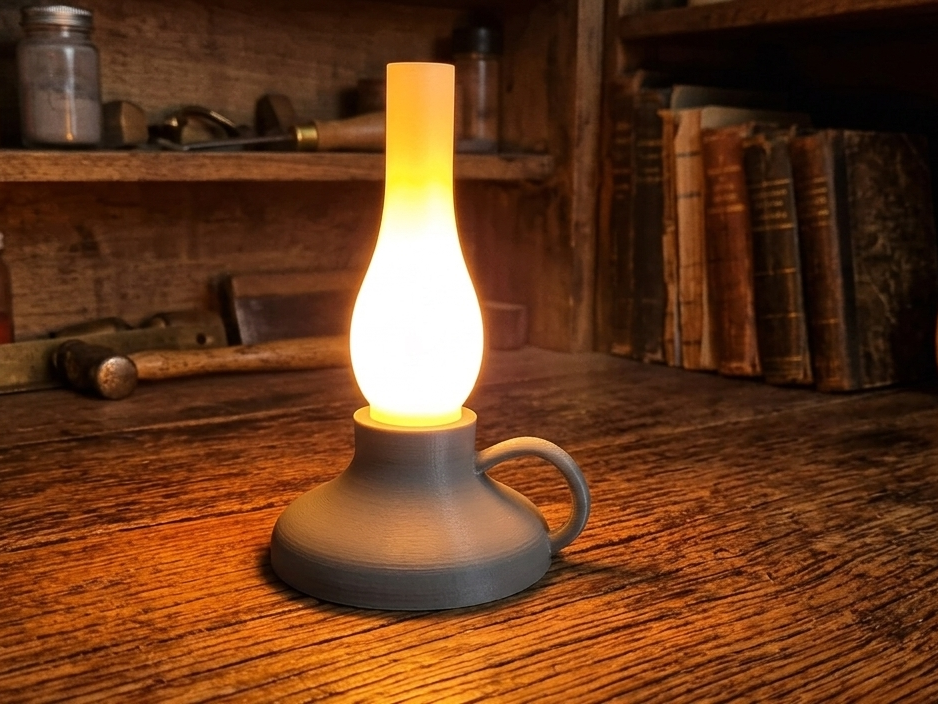 Vintage Oil Lamp LED Tealight Holder