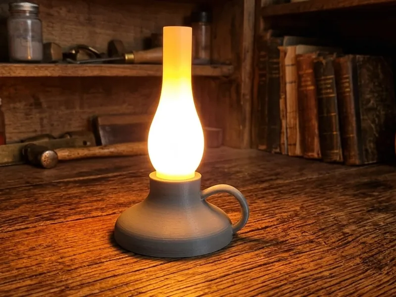 Vintage Oil Lamp LED Tealight Holder