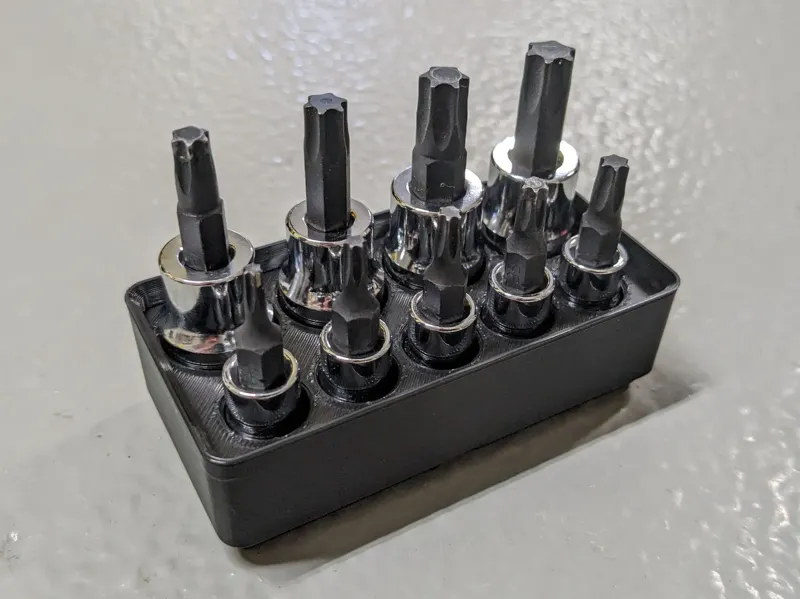 Gridfinity Torx Bit Organizer for Pittsburgh 9pc