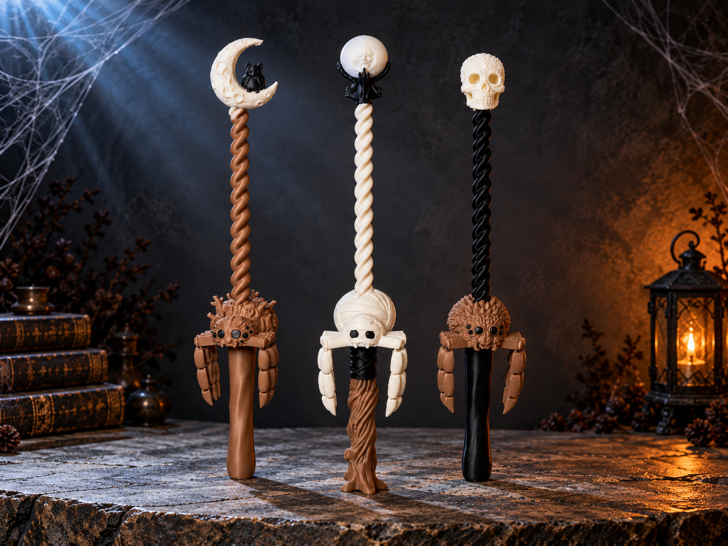 Halloween Spider Spinner Wand Collection - 1
