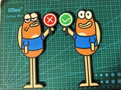 True or False Sign Bikini Bottom Fish Style