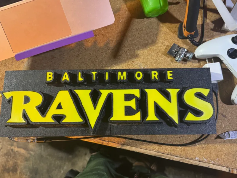 Baltimore Ravens Multiplate LightBox/Signage 24"
