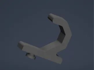 HOOK-SHAPED PERFORATED WALL HOOK