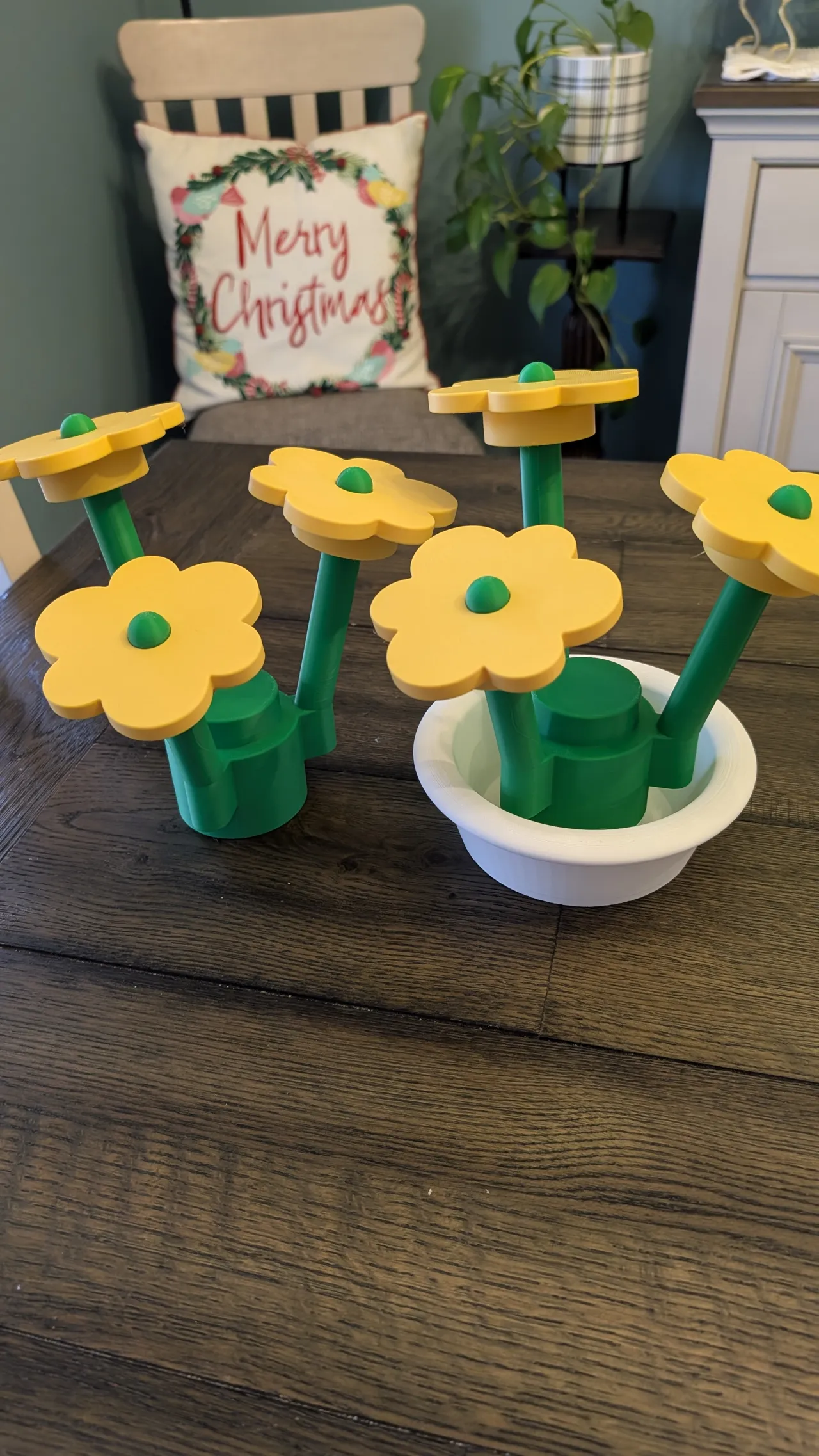 BEST life size brick style flowers and pot NO AMS view 2