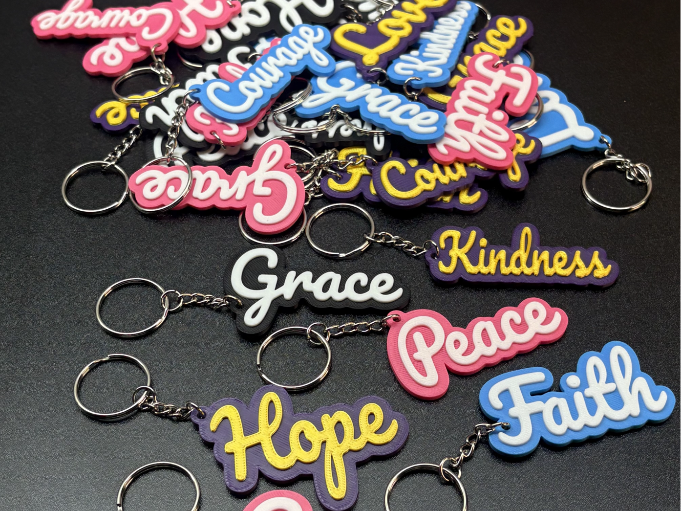 Inspiration Text Keychain