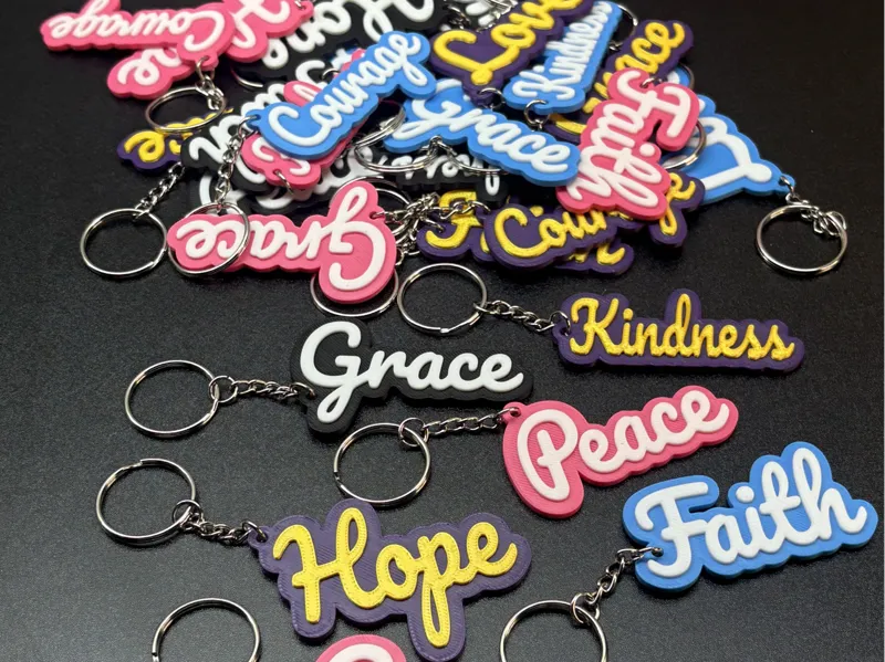 Inspiration Text Keychain