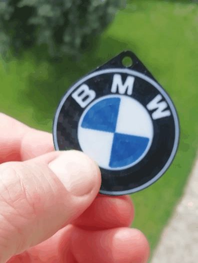Multicolored BMW keychain