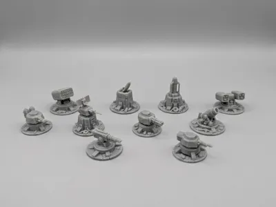 Defense Turrets & Outpost Batteries Collection