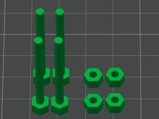3m x35 bolt x4
