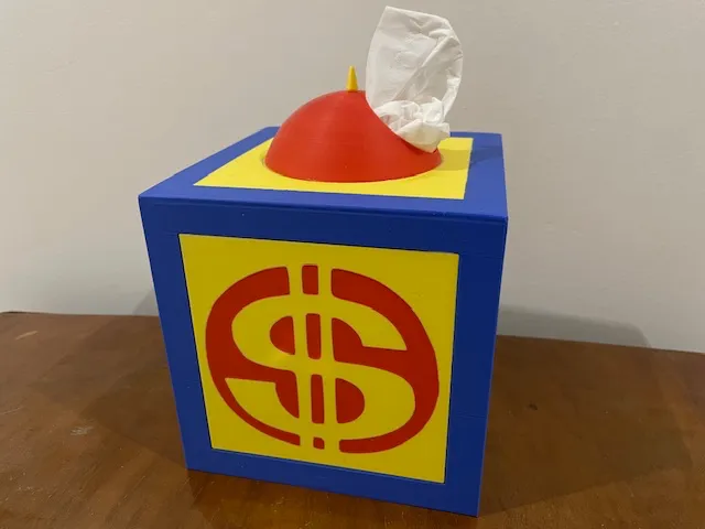 Uncle Scrooge inspired tissue holder