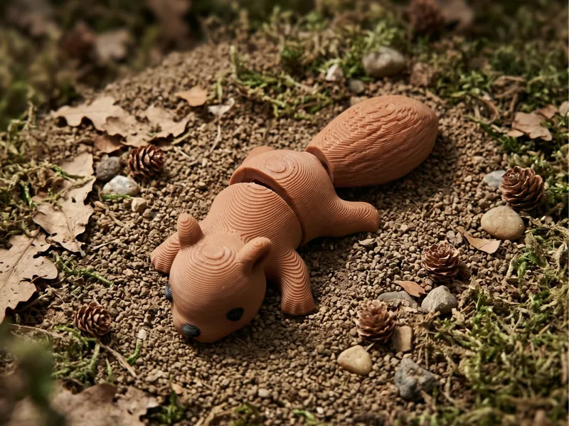 Mini Flexi Squirrel - Articulated Squirrel
