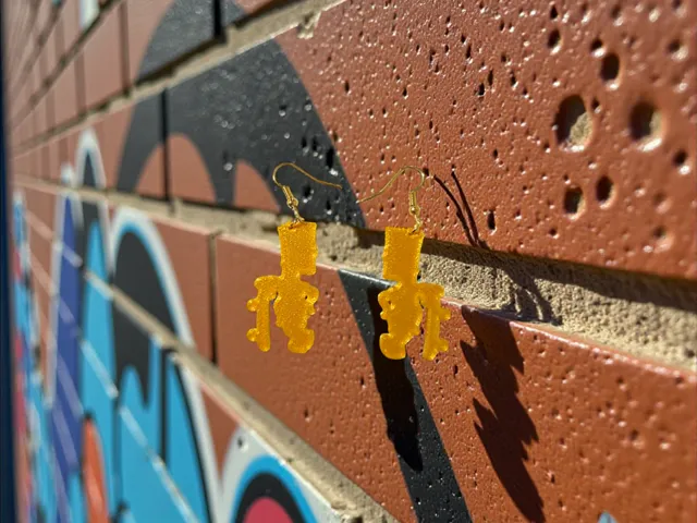 Bart Simpson earrings