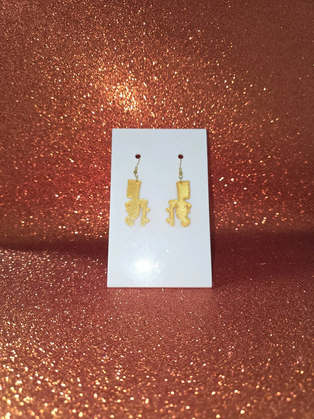 Bart Simpson earrings view 2