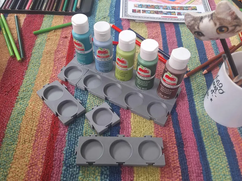 Acrylic Paint Bottle Modular Holder