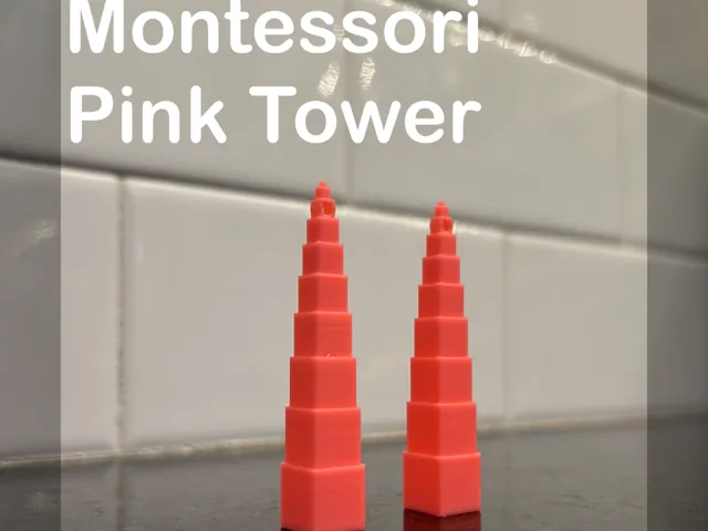 Montessori Pink Tower Earrings