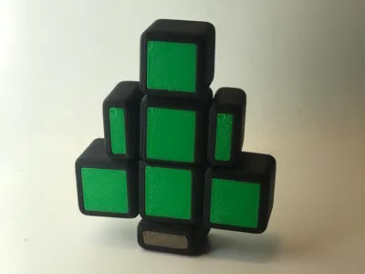 Christmas Tree Rubik's Cube (Print In Place)